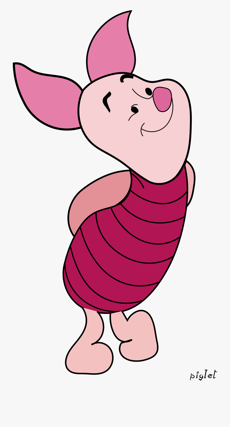 Piglet Clipart For Download Free - Winnie The Pooh Piglet Cartoon, Transparent Clipart