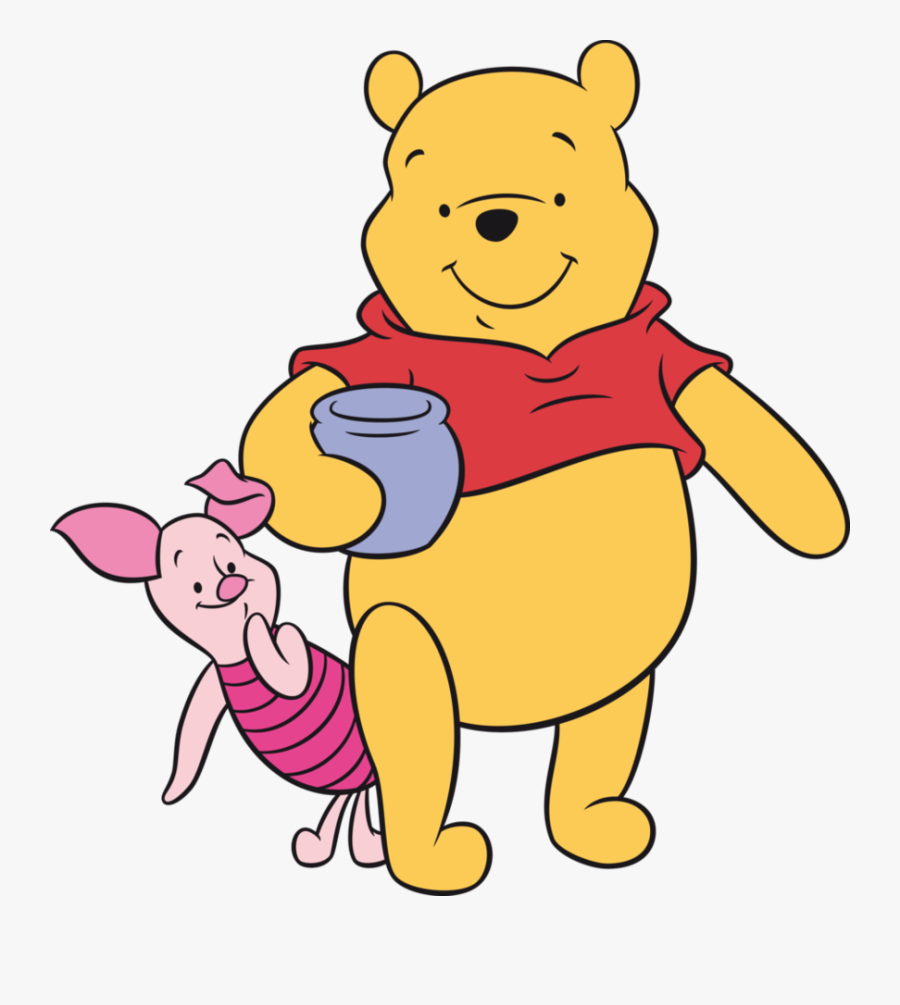 Transparent Pooh And Piglet Clipart - Winnie The Pooh Holding Honey Pot