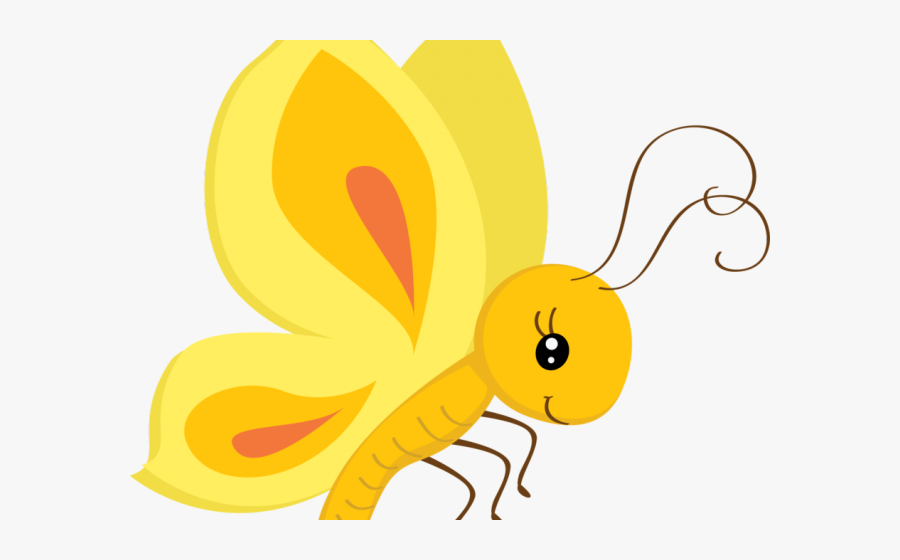 Cute Butterfly Cartoon Png, Transparent Clipart