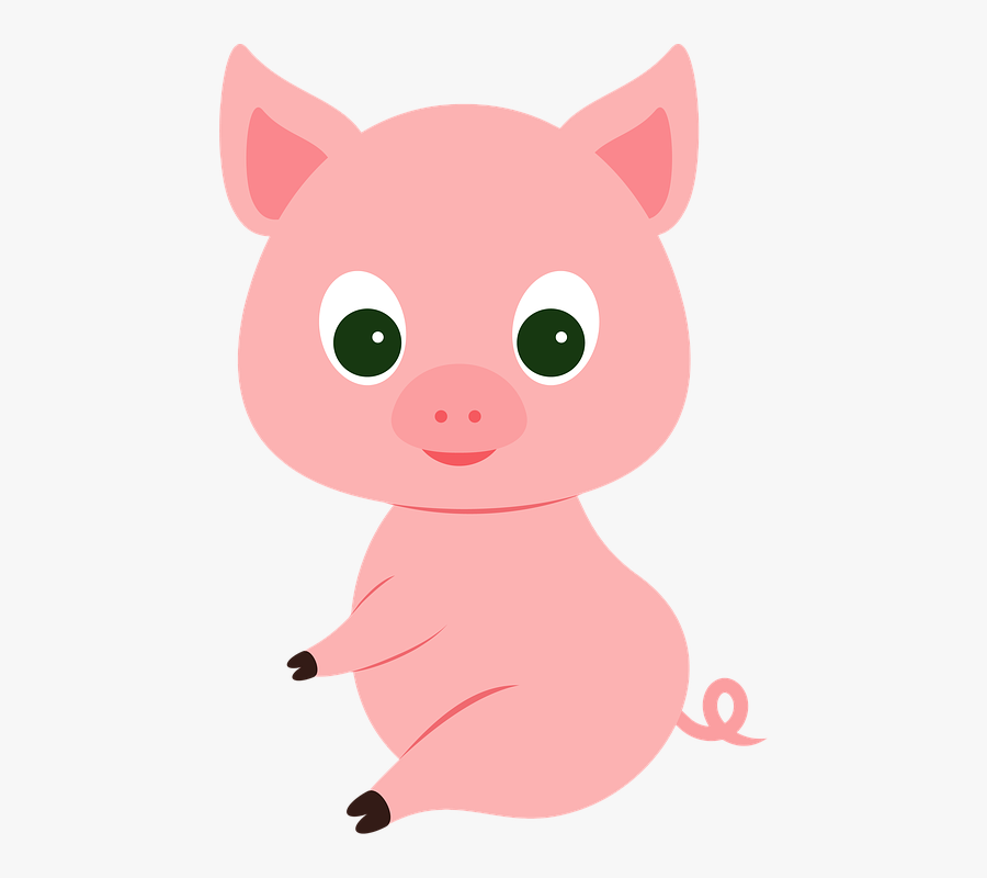 Transparent Cute Baby Pigs Clipart - Babi Pink Kartun, Transparent Clipart