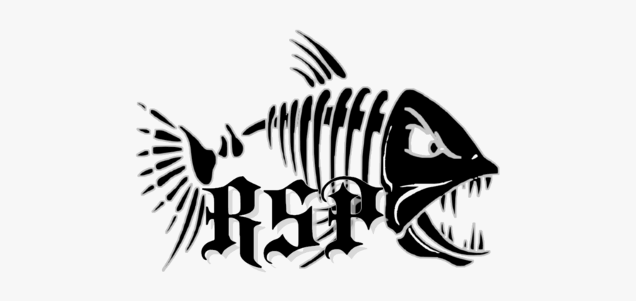 Decal Sticker Fish Bone Fishing - Fish Skeleton Logo, Transparent Clipart