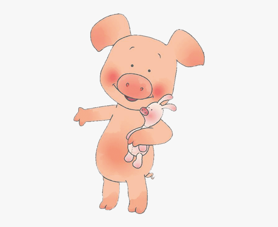 Wibbly Pig Holding Piglet - Wibbly Pig Png, Transparent Clipart