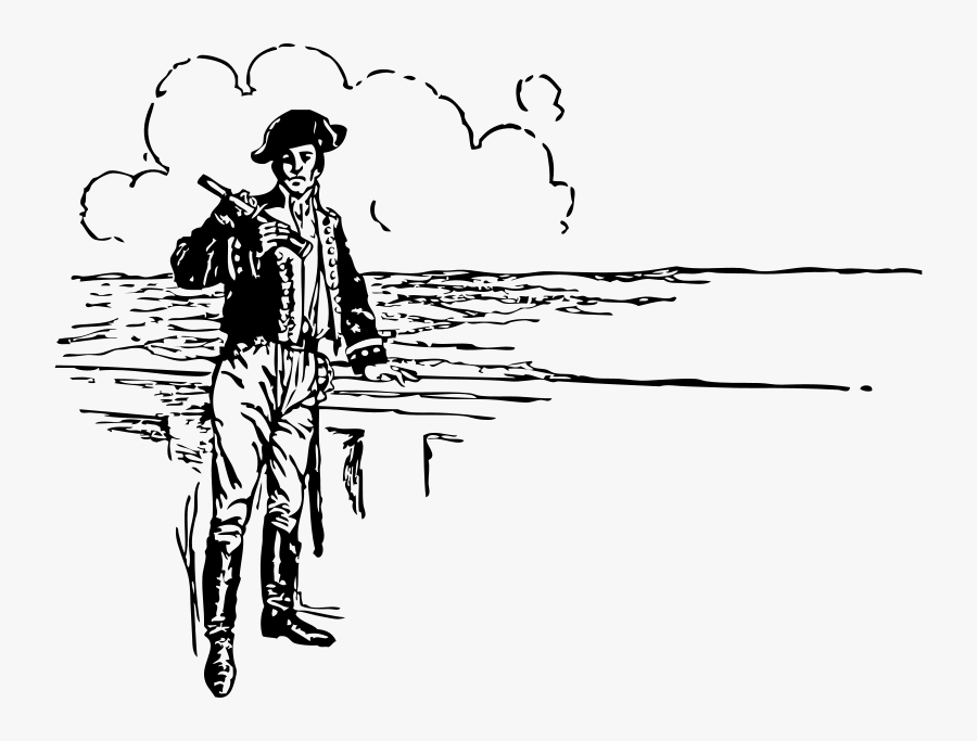 Captain And Spyglass - Clipart Captain Telescope, Transparent Clipart