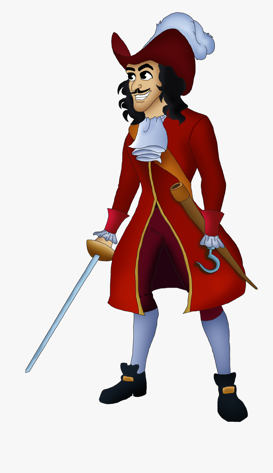 Disney Clipart Captain Graphics Illustrations Free - Dibujos Capitan Garfio Disney, Transparent Clipart