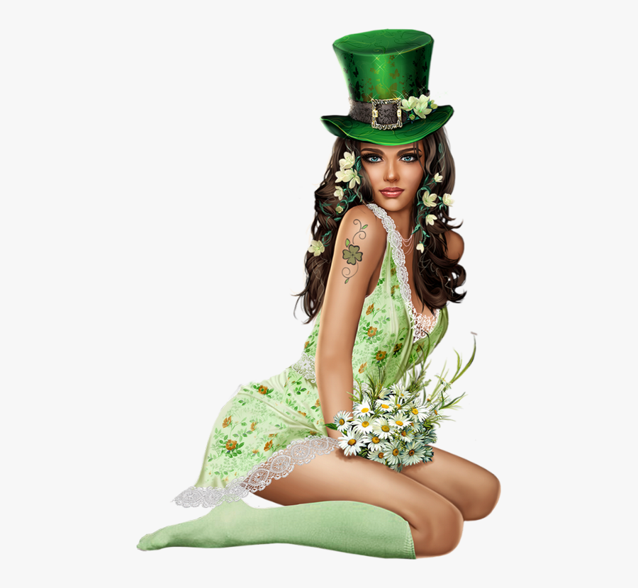 Tube Png St Patrick Femme, Transparent Clipart