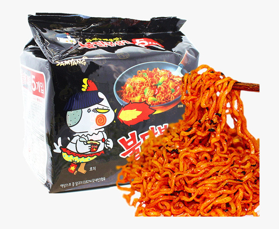Clip Art Korean Yam - Samyang Spicy Noodles X10, Transparent Clipart