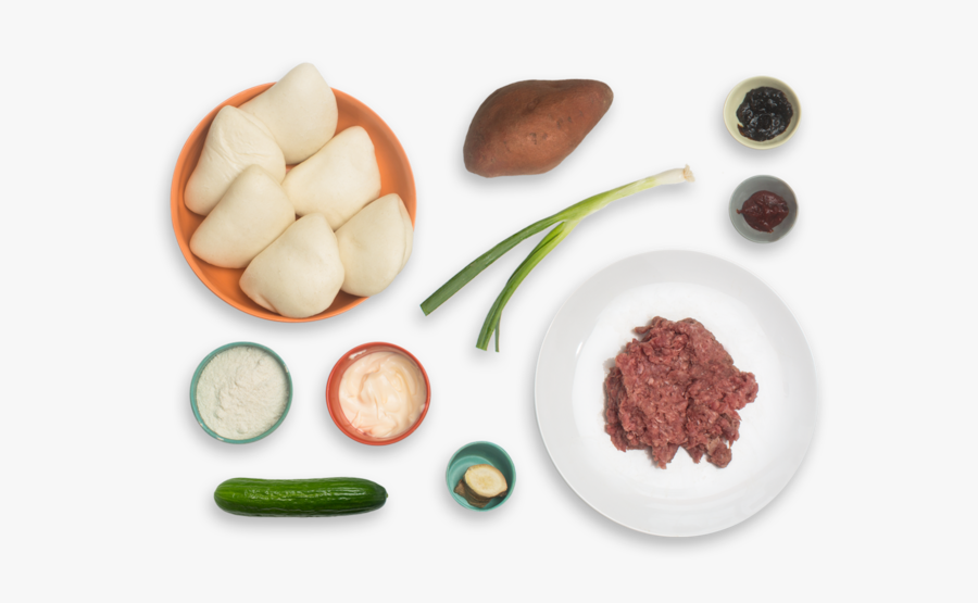 Clip Art Recipe Bao Sliders With - Meat, Transparent Clipart