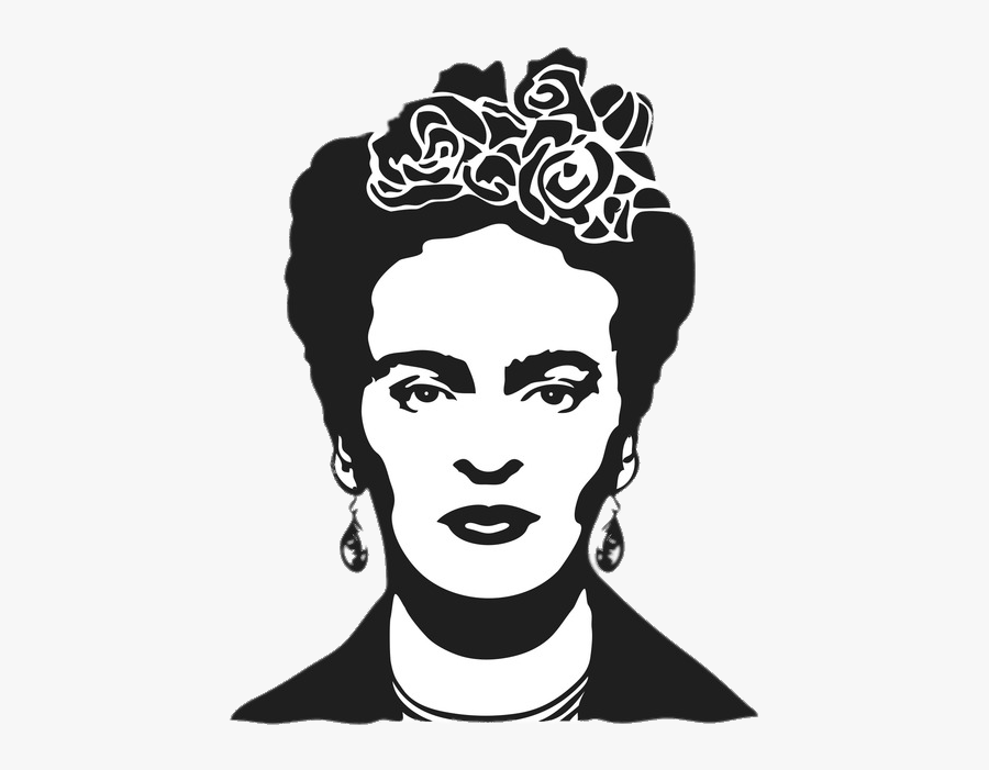 Frida Kahlo Silhouette - Simple Frida Kahlo Drawing, Transparent Clipart