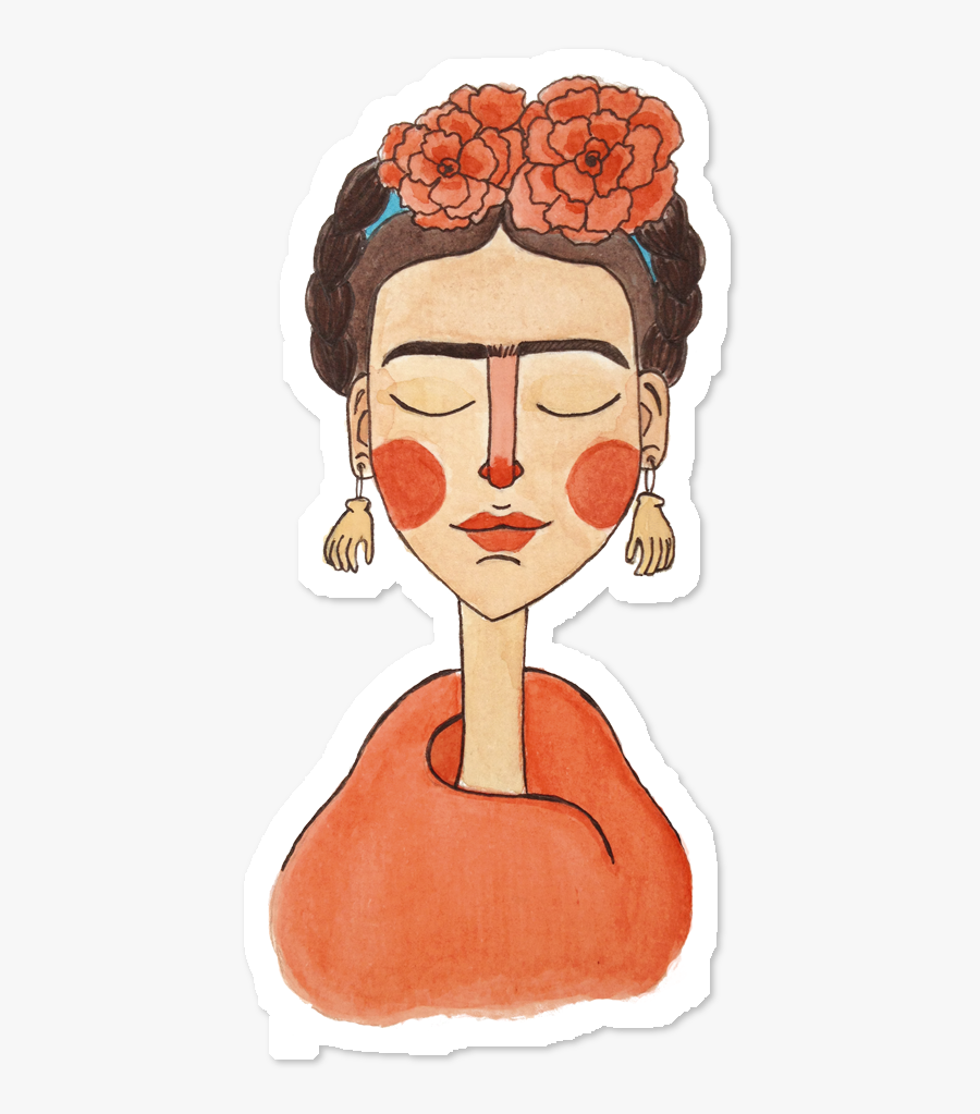 Clip Art Quadro Frida Kahlo - Dibujos Feministas De Frida Kahlo, Transparent Clipart