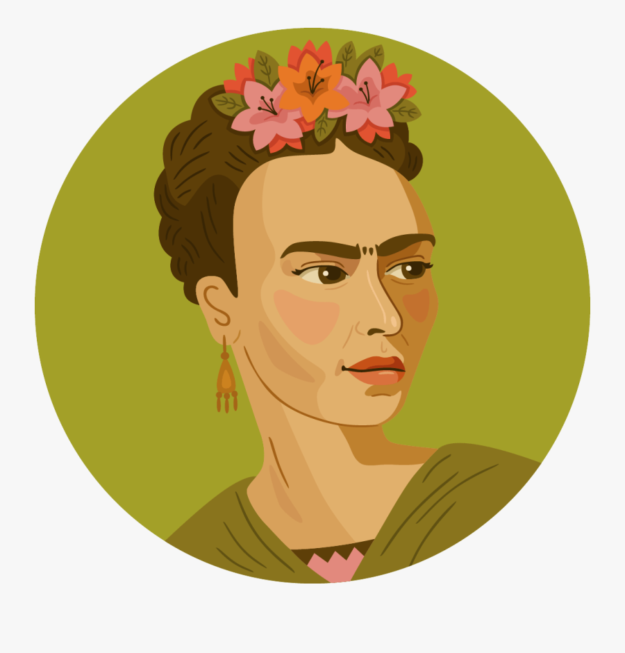 Frida Kahlo Icon Png, Transparent Clipart