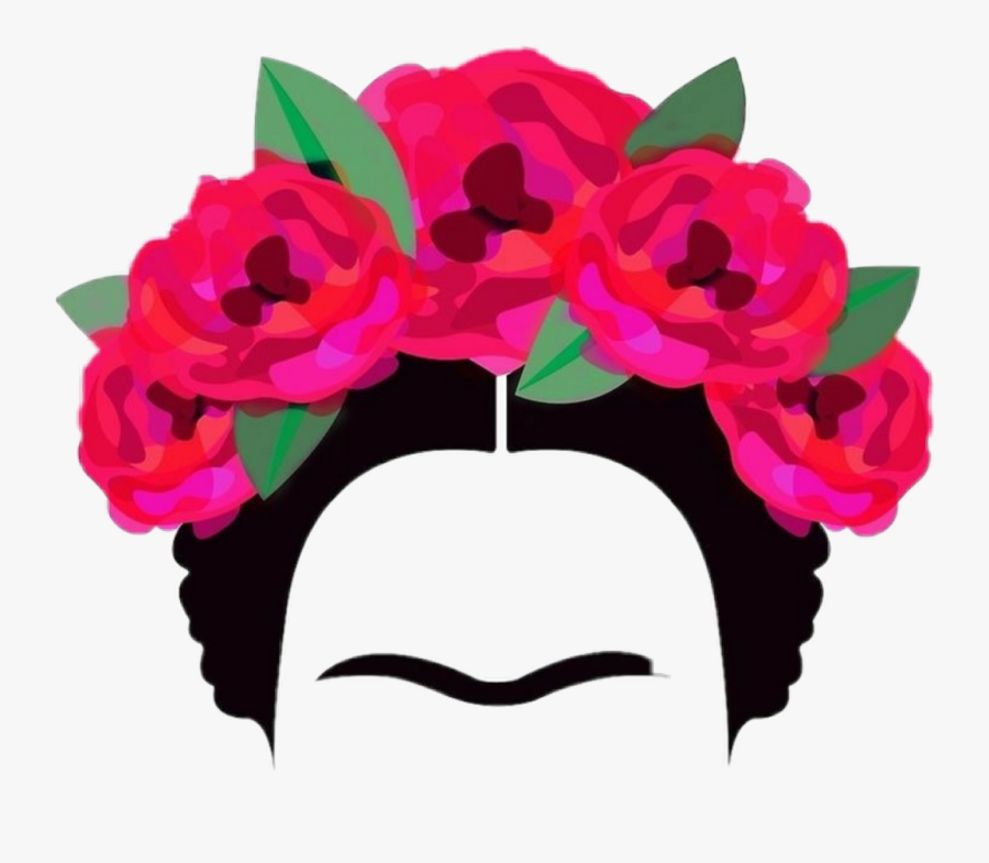 Transparent Frida Clipart - Frida Kahlo Flowers Cartoon, Transparent Clipart