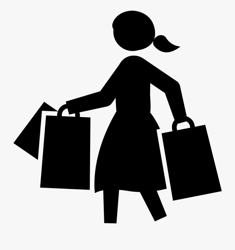 Person Icons Shopping - Person Shopping Icon, Transparent Clipart
