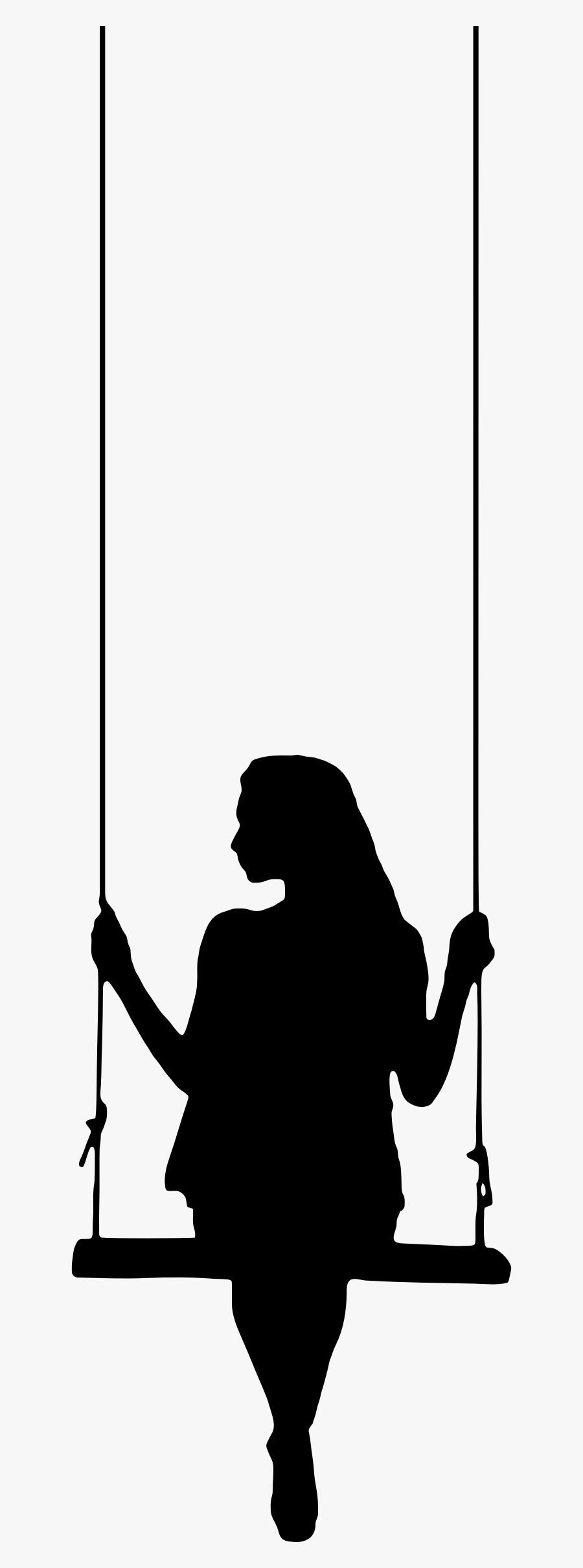 Woman Sitting Silhouette Png, Transparent Clipart