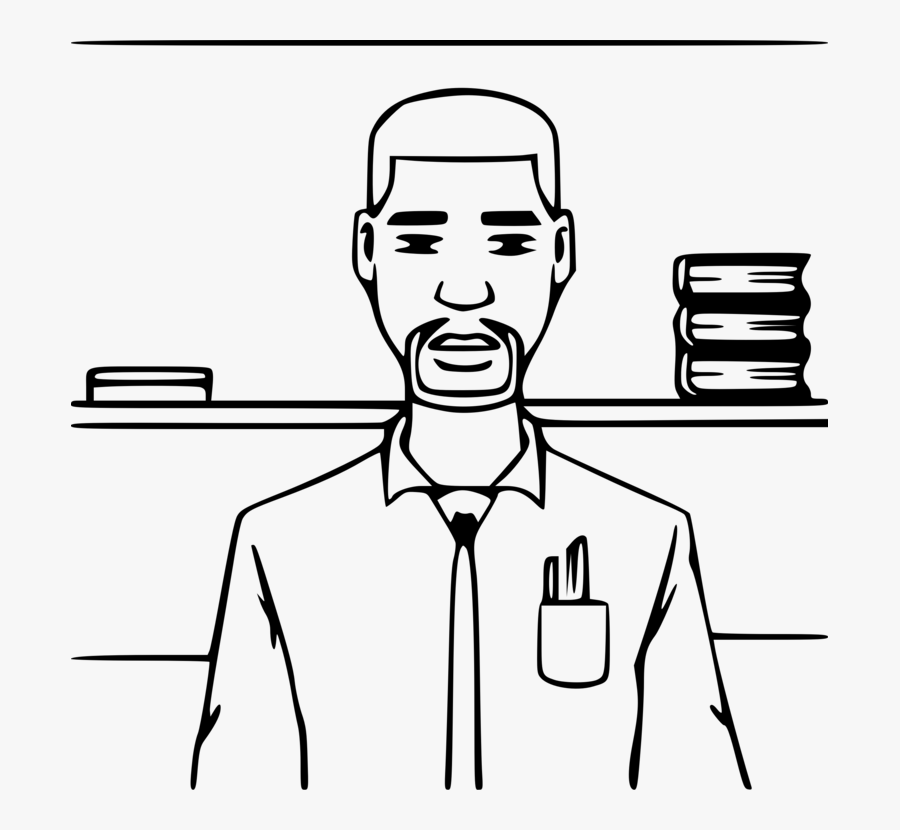 Photography - Coloring Teacher Man Clipart, Transparent Clipart
