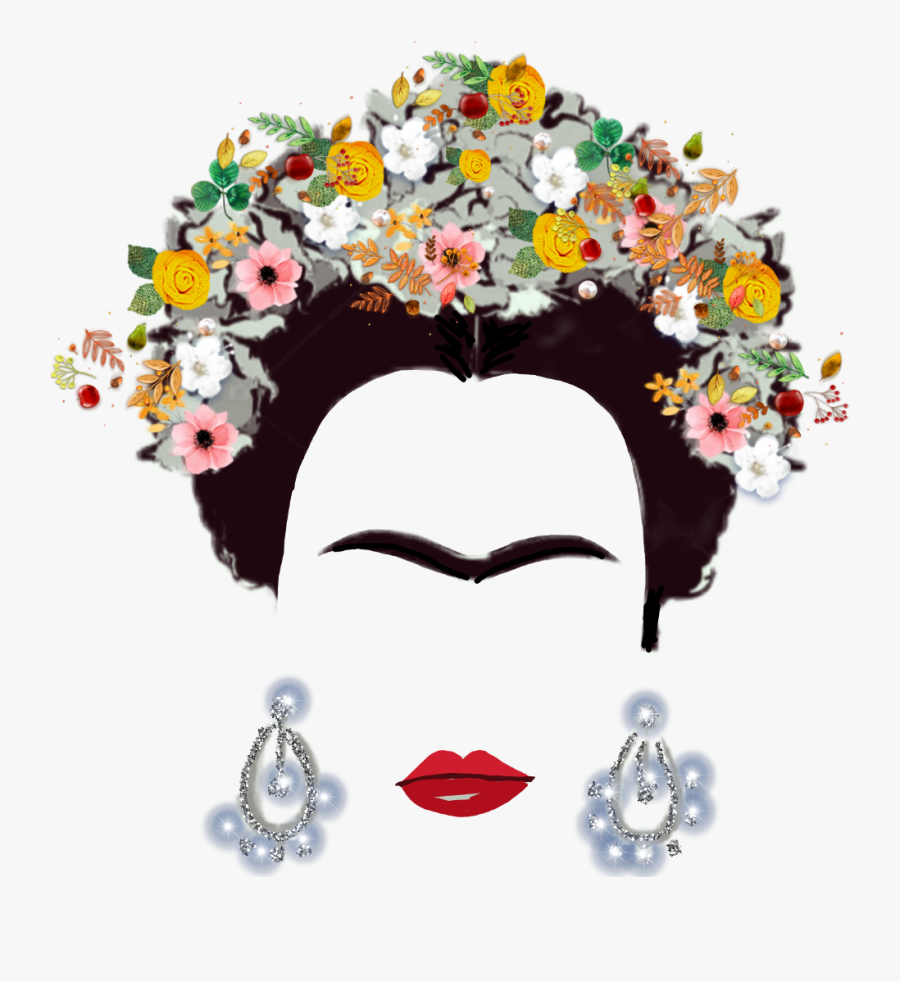 #frida #fridakahlo #silohuette #unibrow Queen #kahlo - Davexp, Transparent Clipart