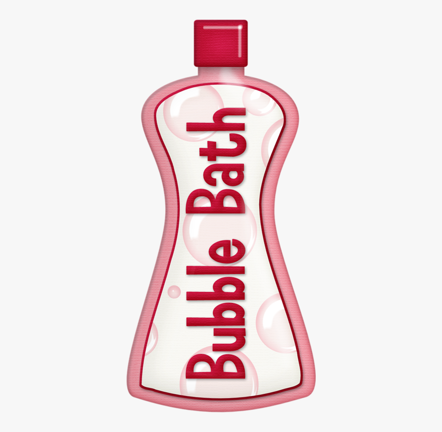 Cartoon Bubble Bath Bottle, Transparent Clipart
