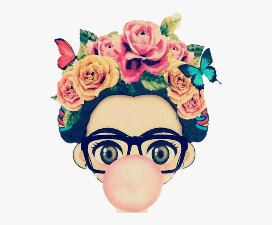 #frida #khalo #fridakahlo - Frida Kahlo Dibujo Png, Transparent Clipart