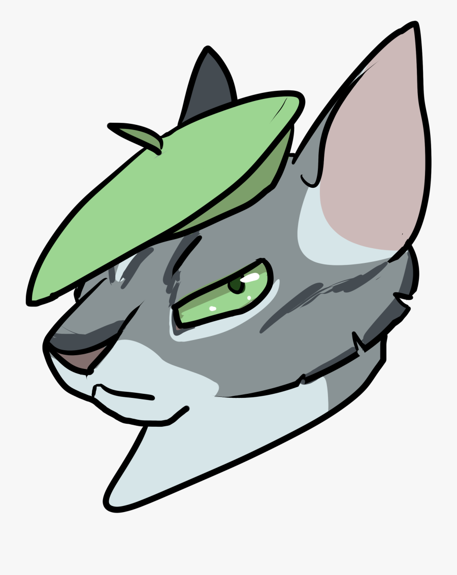 Beret Cat By Anarchie - Green Berets Cat, Transparent Clipart
