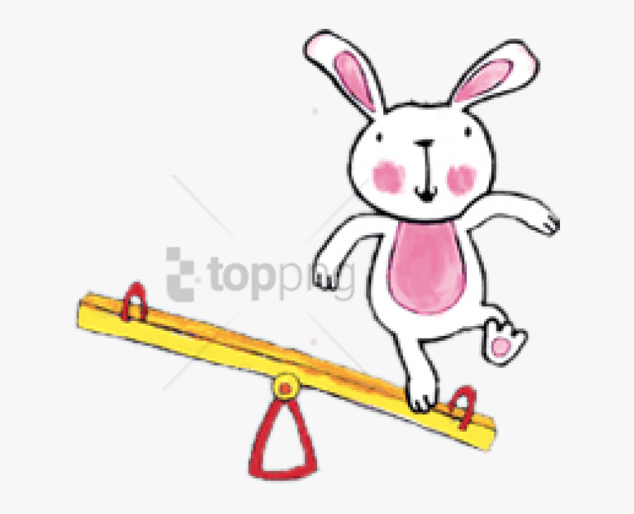 Free Png Download Poppy Cat Alma On Seesaw Clipart - Cat On The Seesaw Clipart, Transparent Clipart
