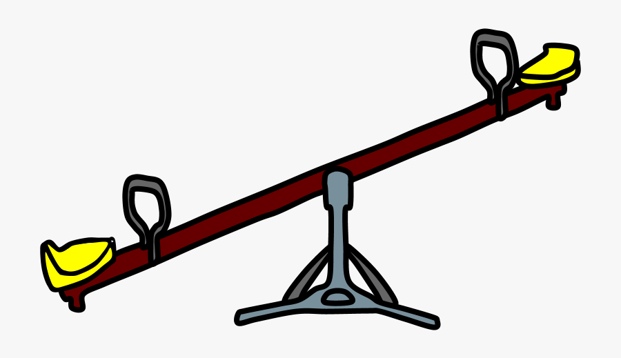 See-saw, Brown, Yellow, Transparent Clipart