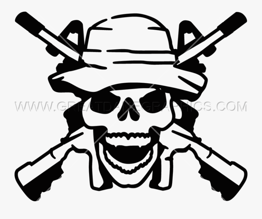 Clipart Gun Skull, Transparent Clipart