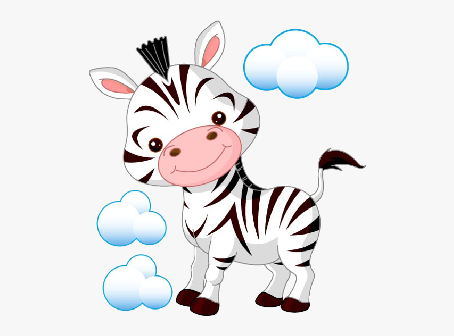 Transparent Zebra Cartoon Clipart - Cartoon Pictures For Baby Room, Transparent Clipart