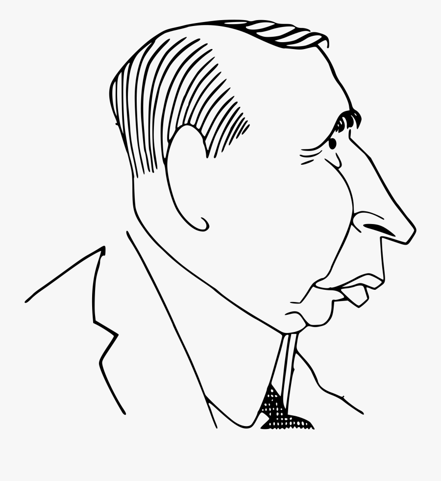 Faces Clipart Balding Man - Middle Aged Man Clipart Large, Transparent Clipart