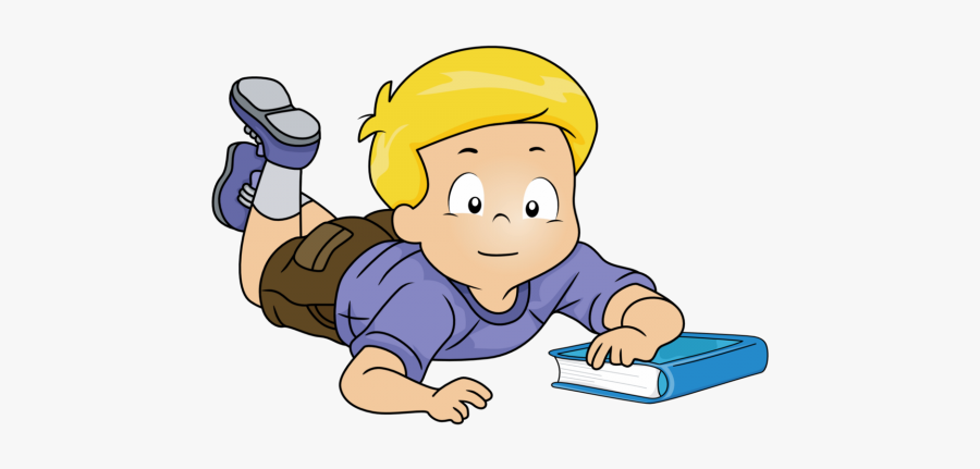 Boy Lying Down Cartoon, Transparent Clipart