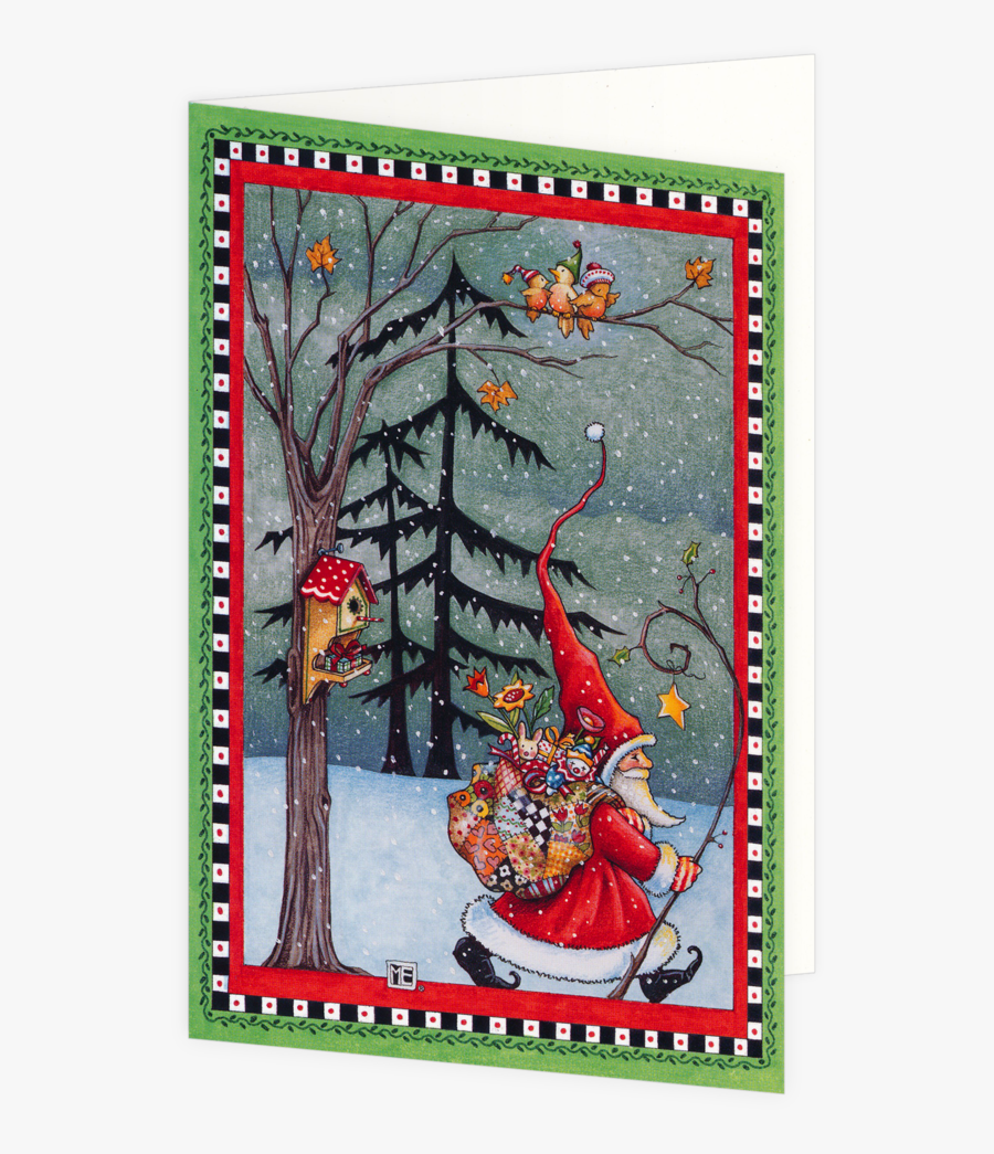 Santa Marches On Boxed - Mary Engelbreit Christmas Cards, Transparent Clipart