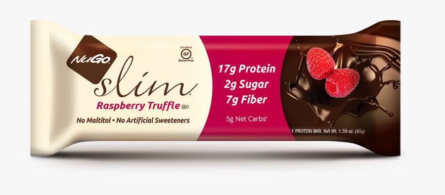Raspberry Truffle - Nugo Slim Bars, Transparent Clipart