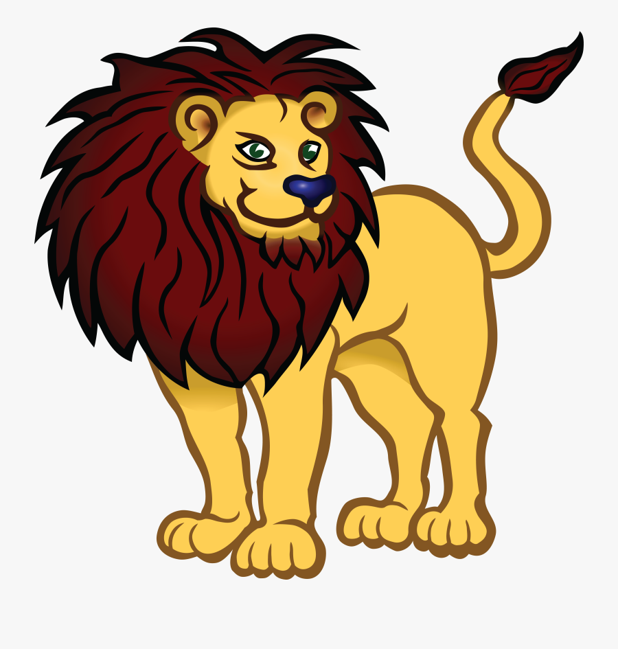 Free Clipart Of A Lion - Wolf And His Shadow, Transparent Clipart