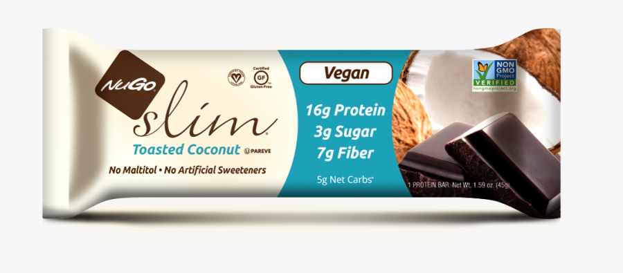 Toasted Coconut - Nugo Slim Bars, Transparent Clipart
