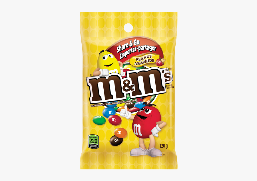 M&m's Peanut Peg Bag, Transparent Clipart