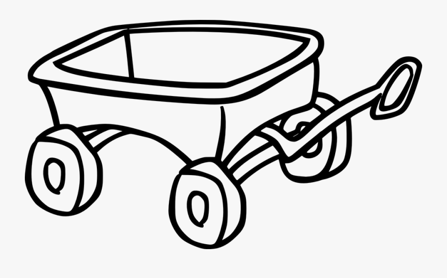 Thumb Image - Wagon Black And White, Transparent Clipart