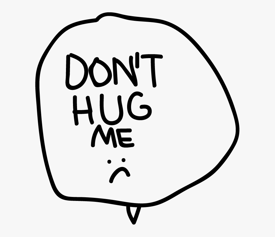 Transparent Two People Hugging Clipart - Line Art, Transparent Clipart