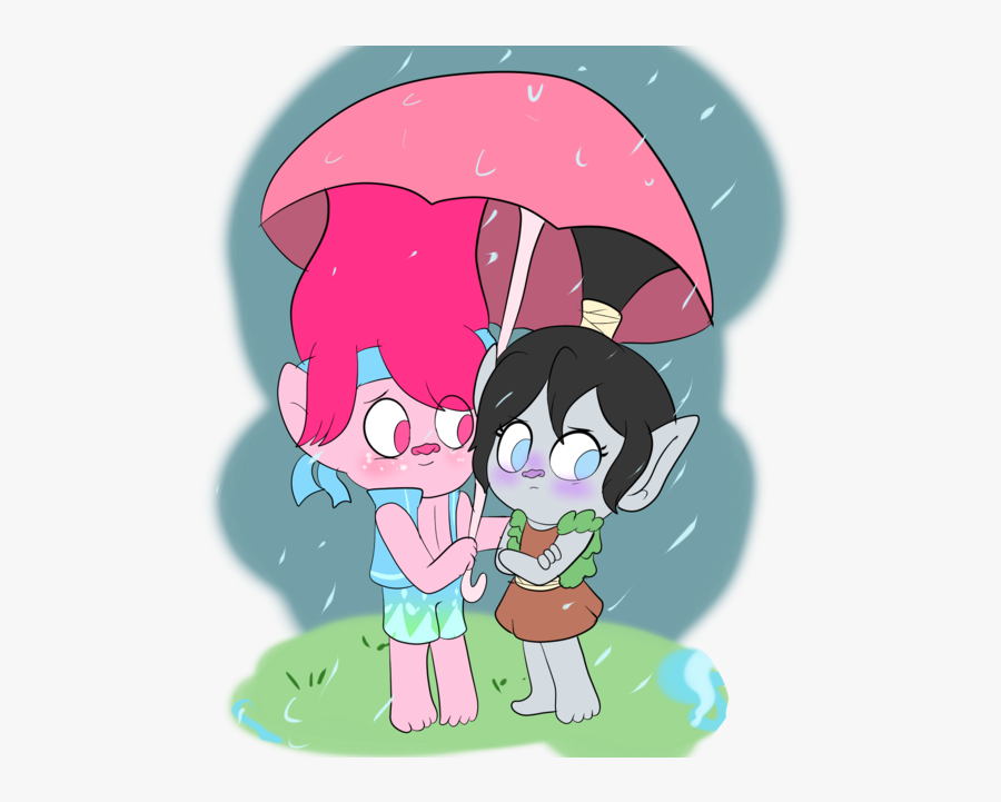 Transparent Trolls Movie Clipart - Poppy X Branch Genderbend, Transparent Clipart