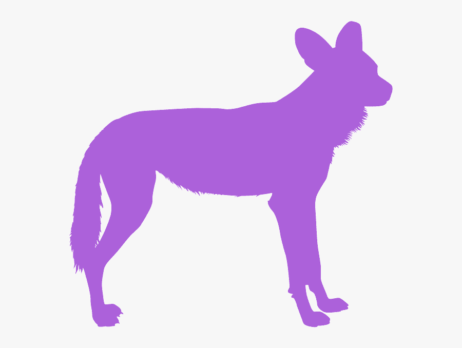 Dark Wild Dog Art, Transparent Clipart