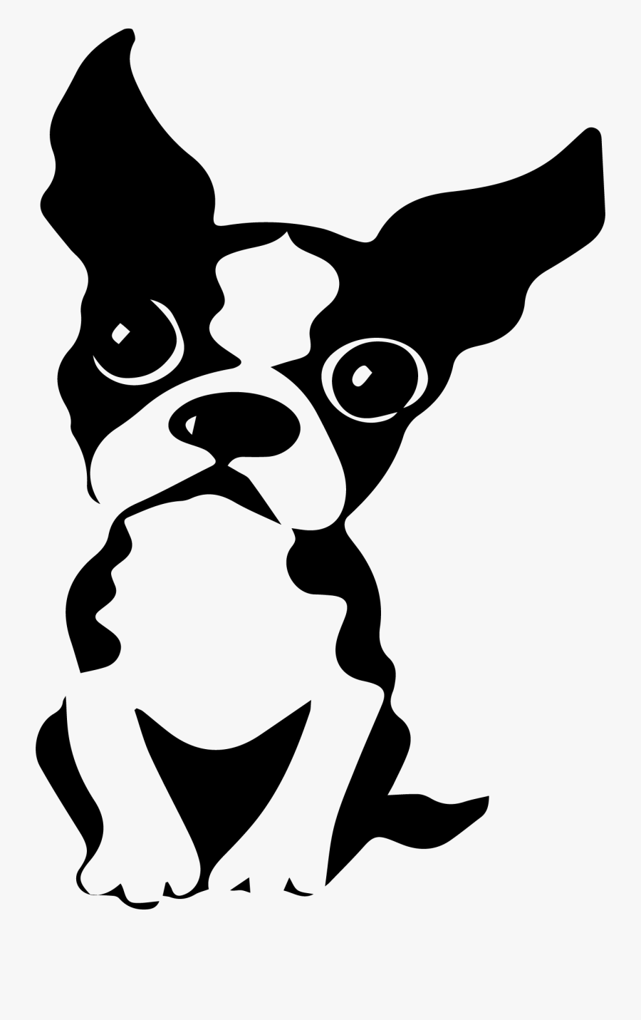 T-shirt Boston Terrier American Staffordshire Terrier - Boston Terrier Drawing Cute, Transparent Clipart