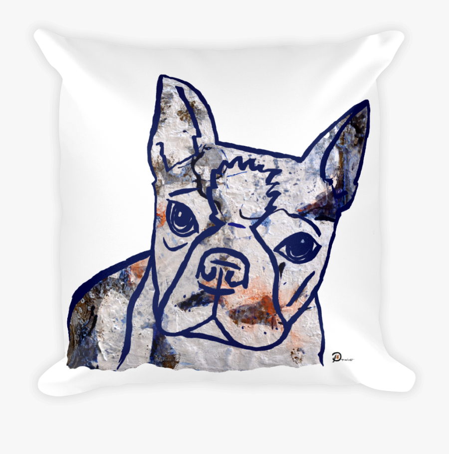 Transparent Boston Terrier Png - Cushion, Transparent Clipart