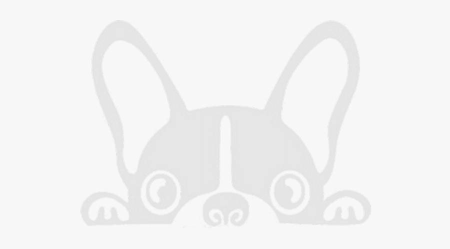 Bulldog Francés Vinyl Decal, Transparent Clipart