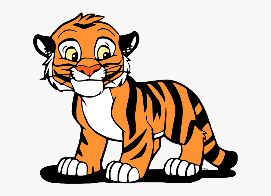 Back To Aladdin Clip Art Menu - Drawing Cute Tigers Cartoon, Transparent Clipart