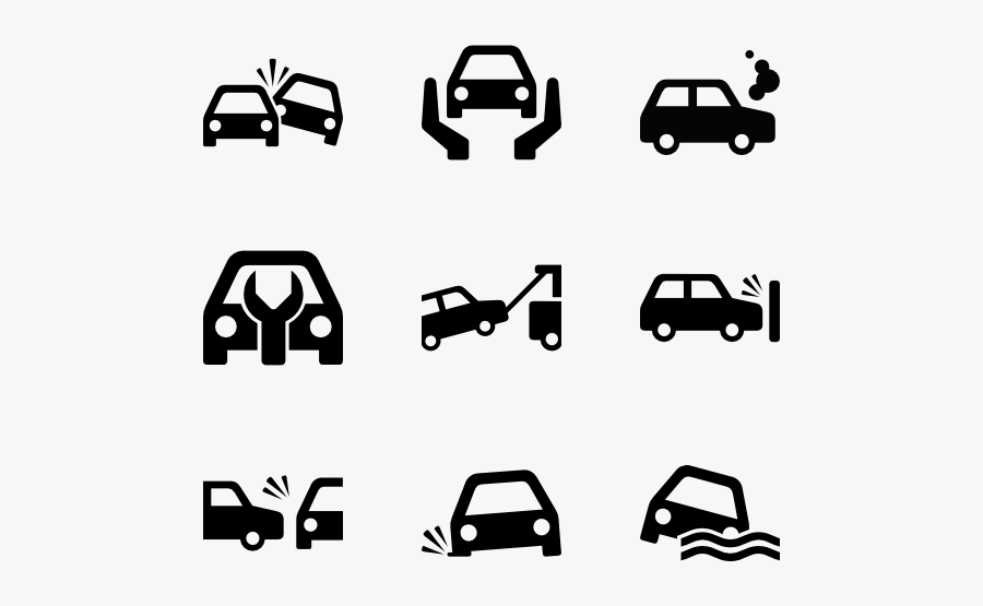 Clip Art Accident Icon - Vector Vehicle Icon Png, Transparent Clipart