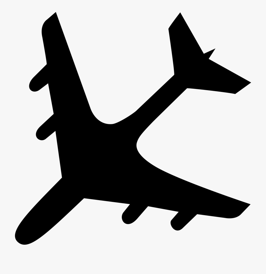 Clipart Airplane Accident - Transparent Plane Crash Clipart, Transparent Clipart