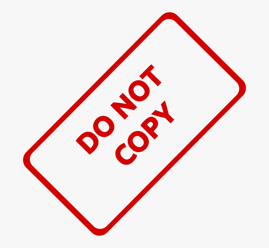 Do Not Copy Watermark Png, Transparent Clipart