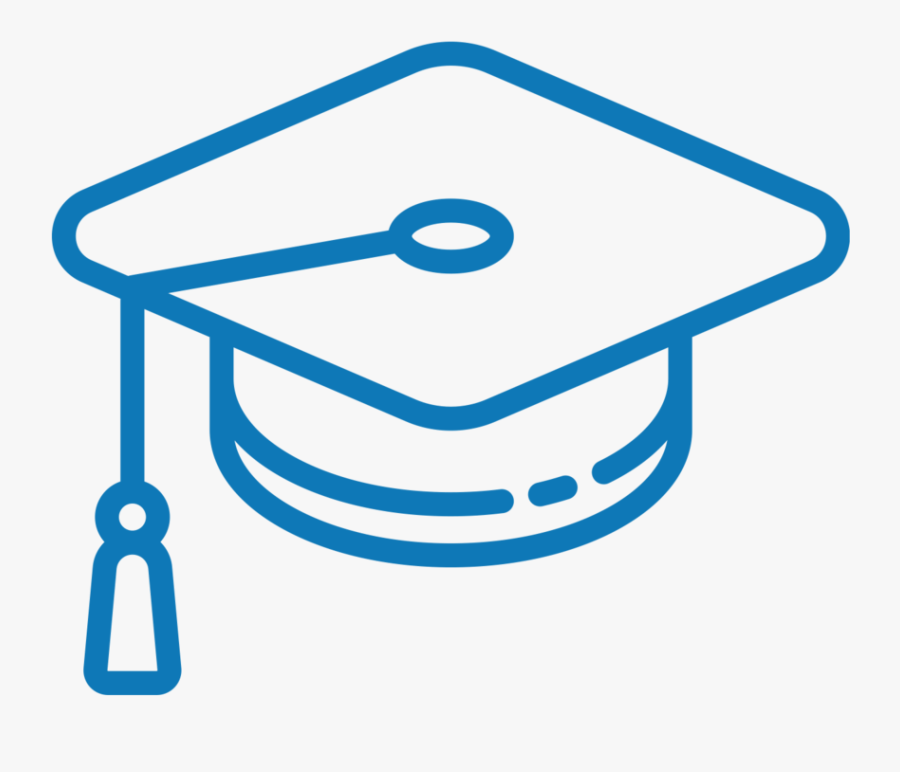 Key Achievements Icons Blue Education - Graduation Cap And Bible, Transparent Clipart