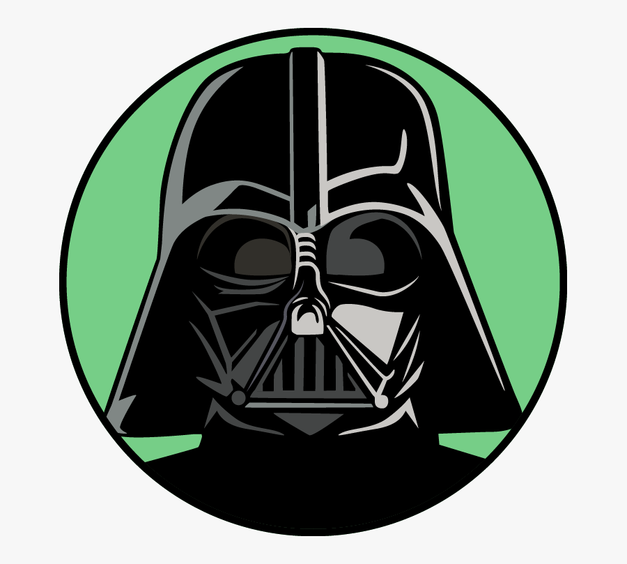 Darth Vader Helmet Silhouette, Transparent Clipart