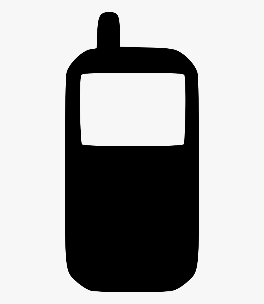 Cell Phone Icon Black, Transparent Clipart
