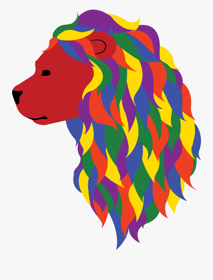 Gay Pride Lion - Gay Pride Clipart, Transparent Clipart