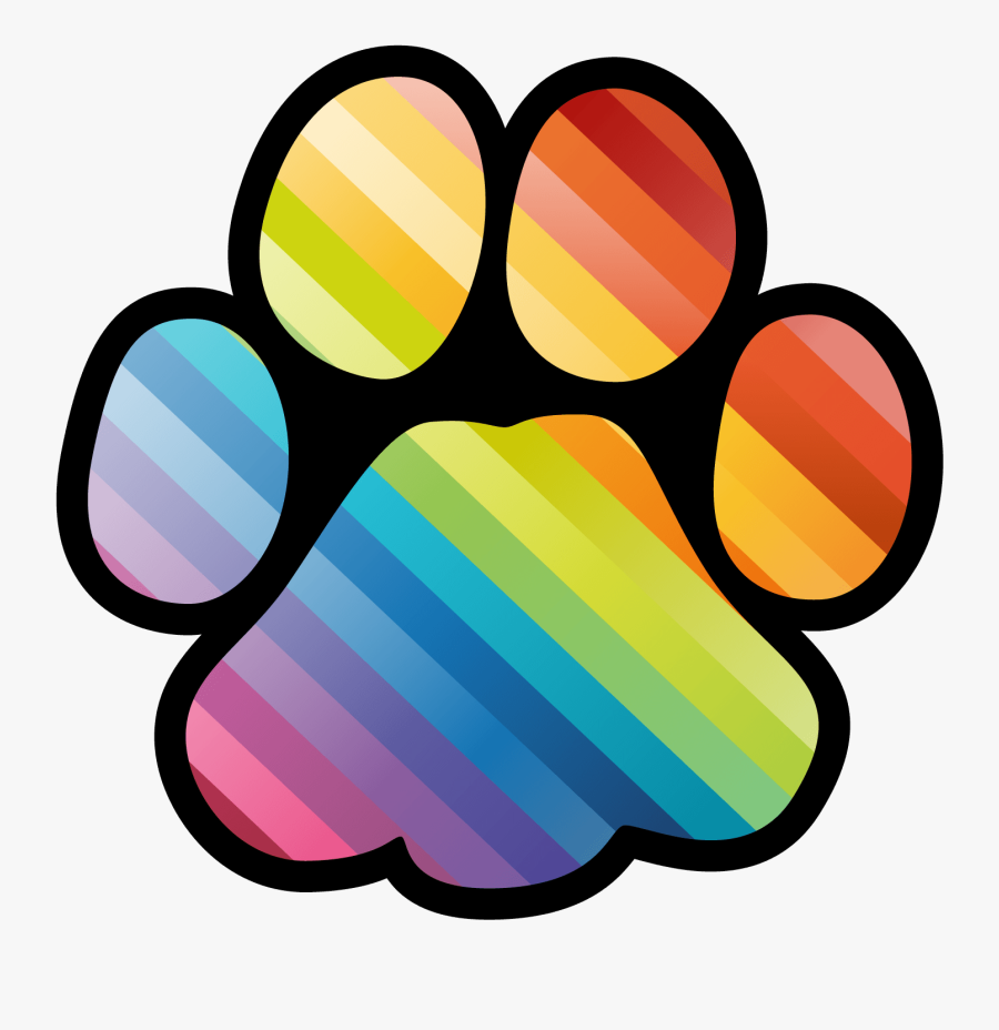 Gay Pride Logos - Transparent Pride Paw Gay, Transparent Clipart
