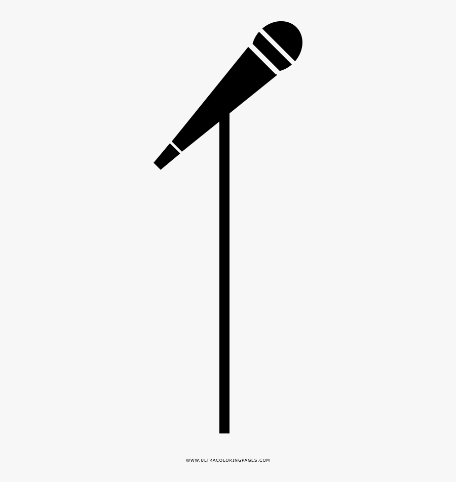 Microphone Stands Stand-up Comedy Comedian Computer - Mic On Stand Icon, Transparent Clipart